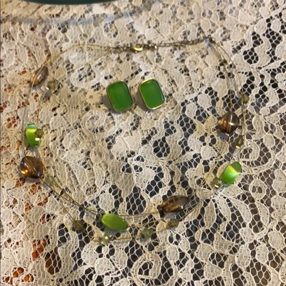 ESTATE Jewelry Gold Plated Faux Sto…